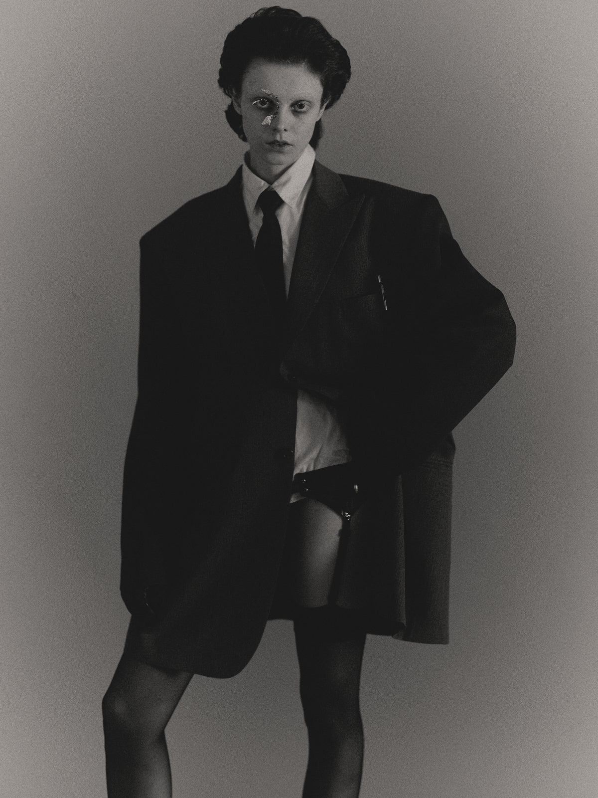 Broken huge tailored jacket