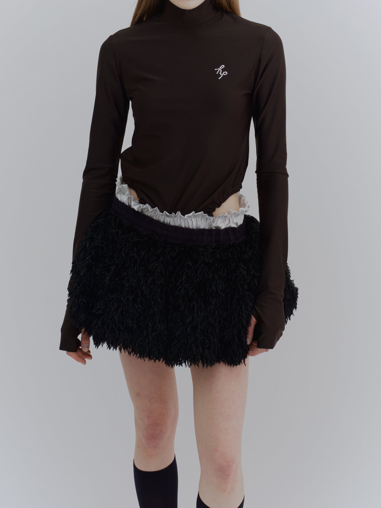 "Mira" bodysuit with rhinestone
