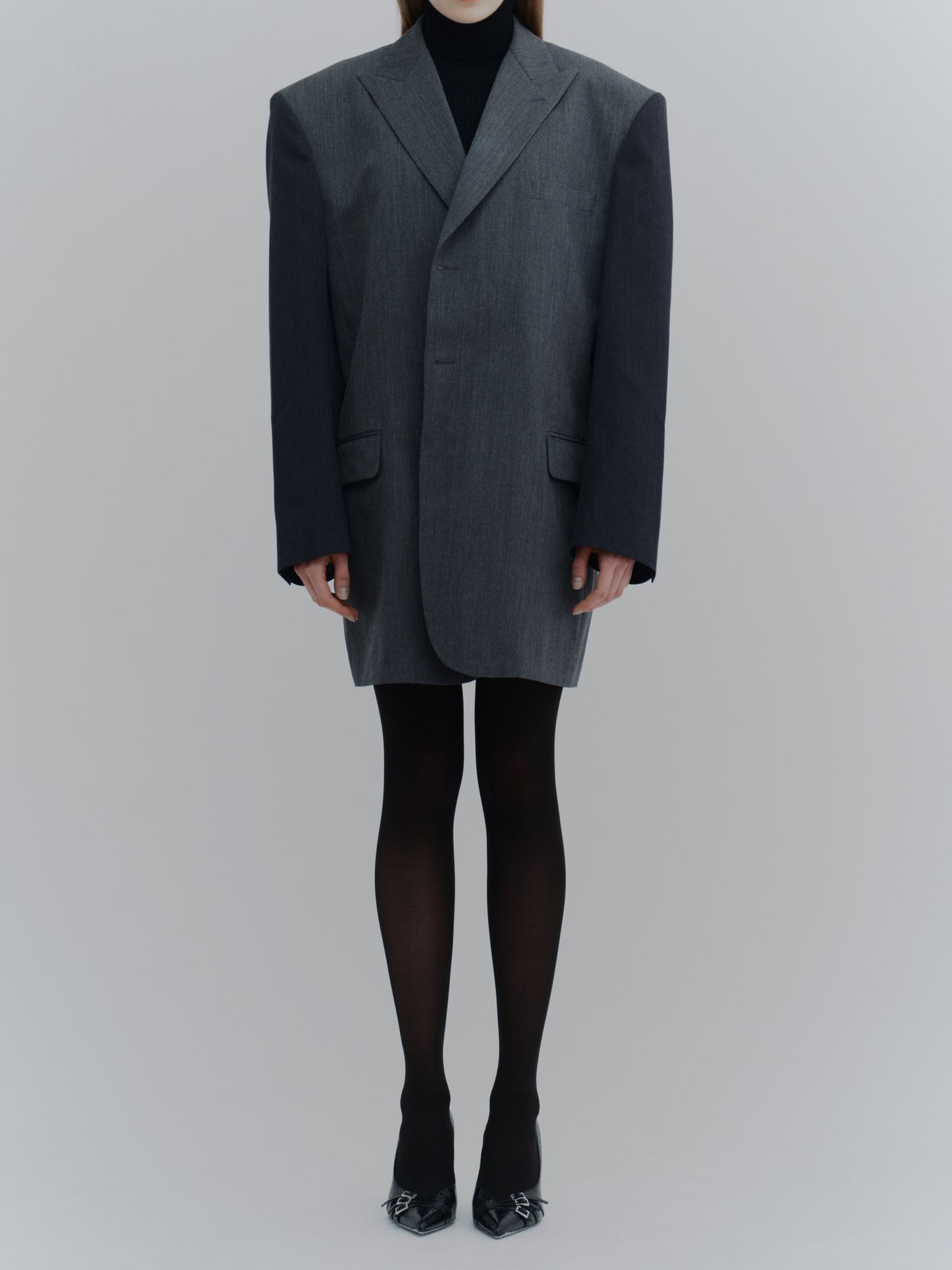Broken huge tailored jacket