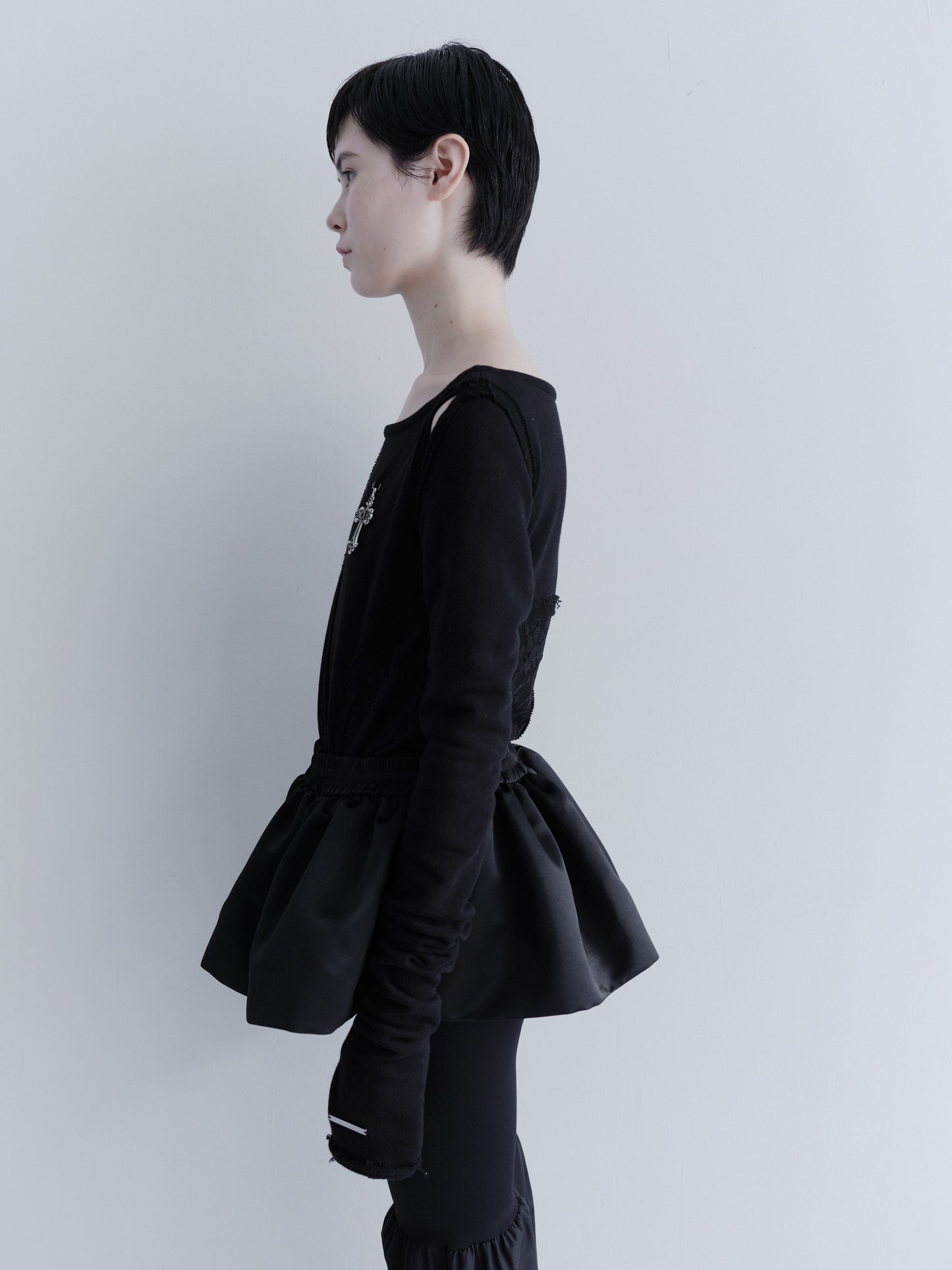 Midnight volume mini skirt