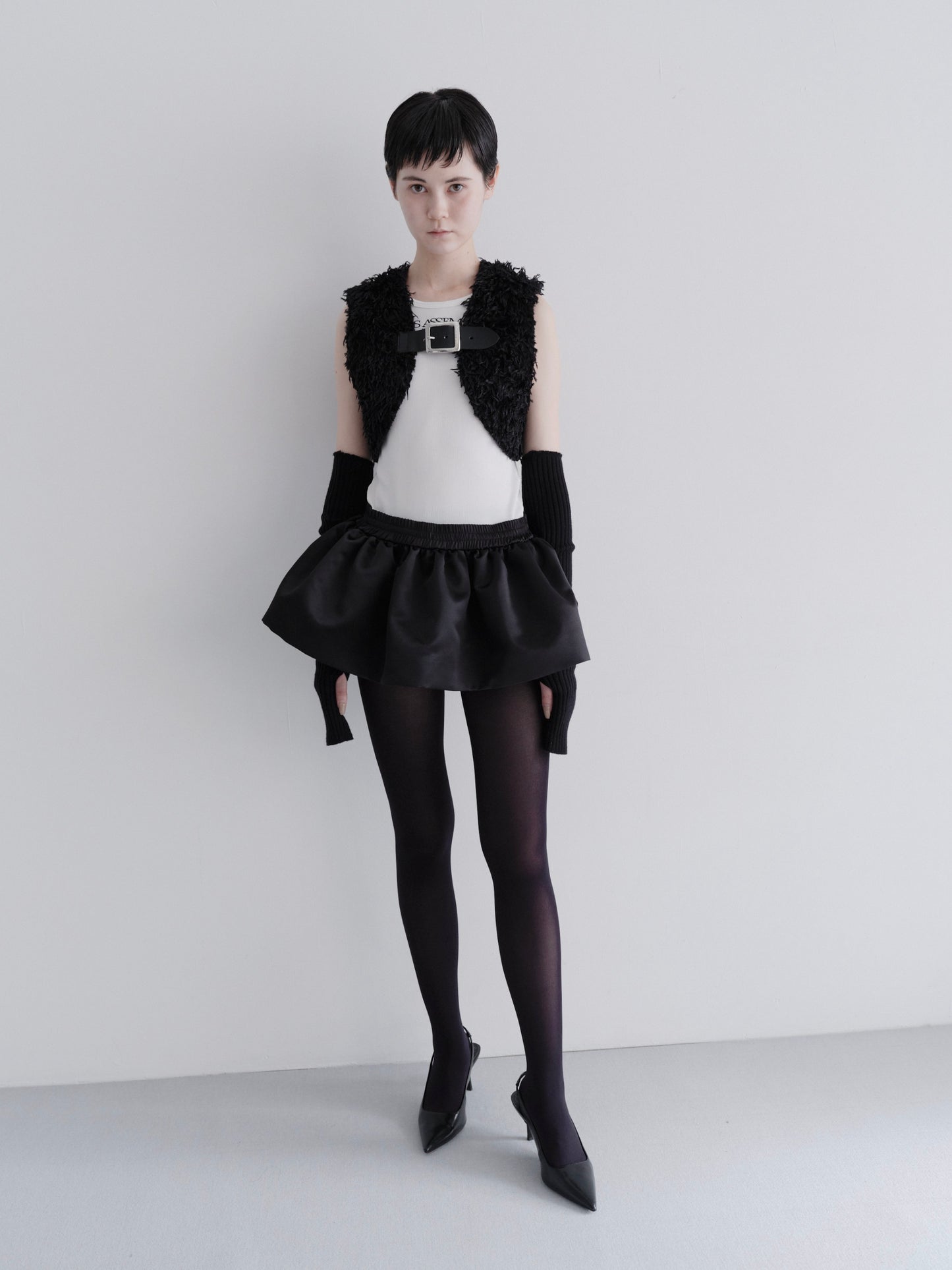 Midnight volume mini skirt