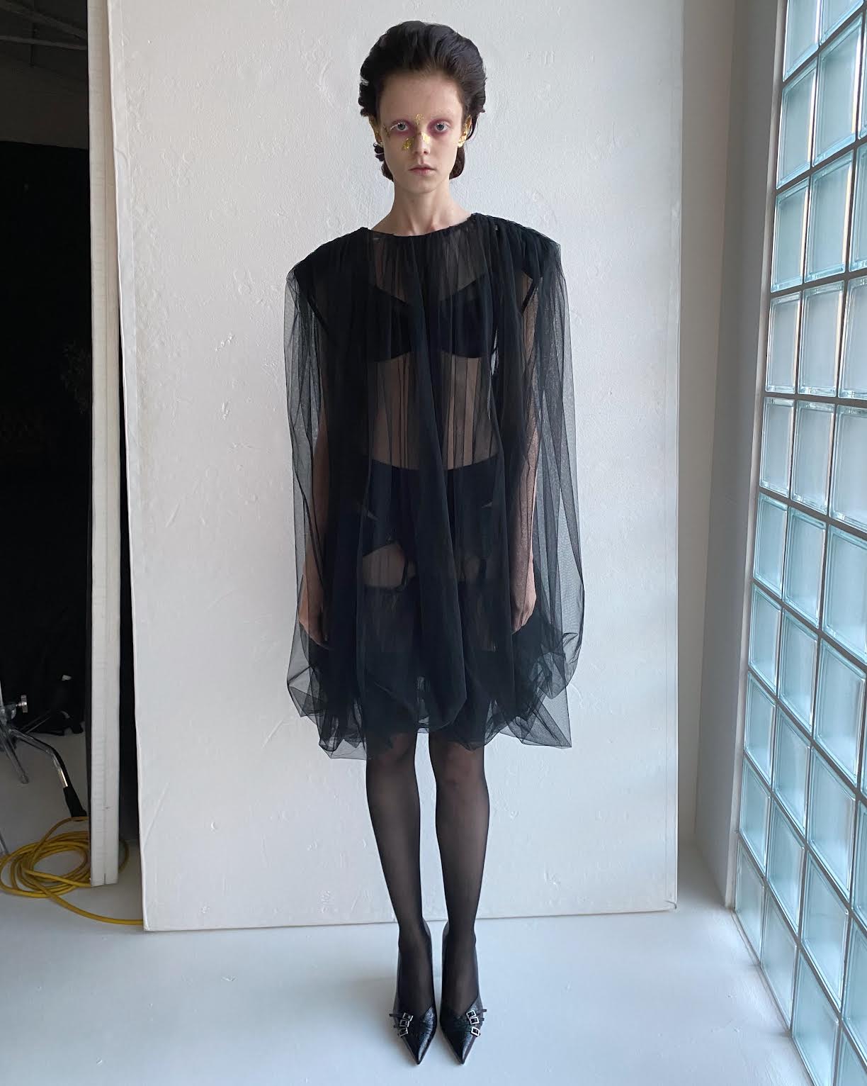 Cocoon tulle over dress