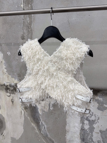 "HEAVENS" feather knit back cross harness 【ORDER NOW】