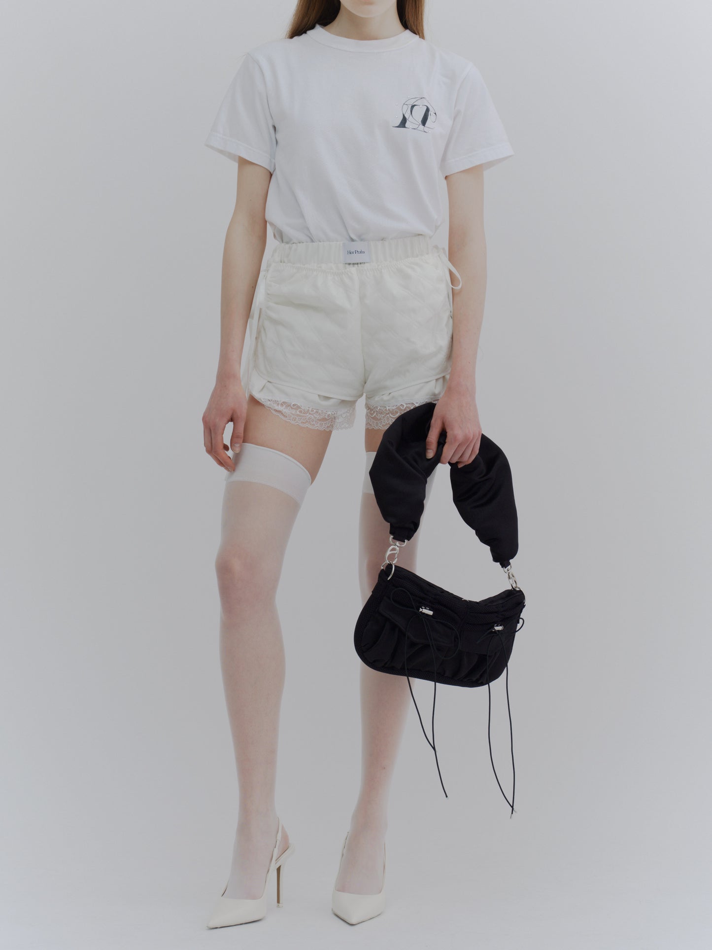 "cloud and moon" padded bag