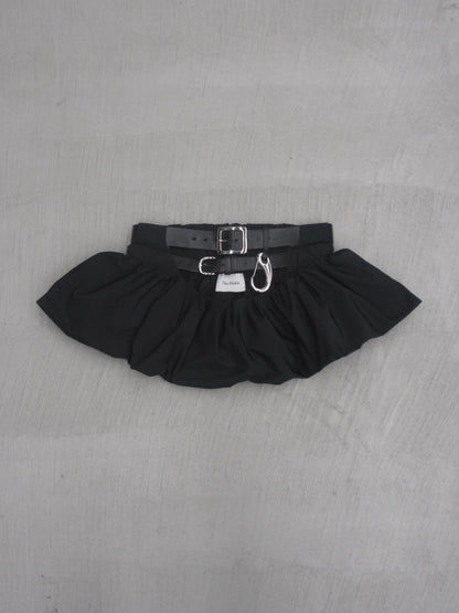 Balloon mini skirt belt