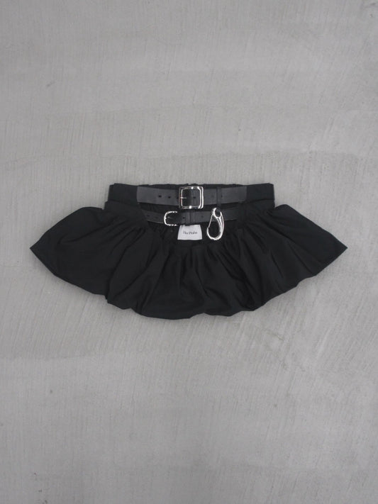 Balloon mini skirt belt