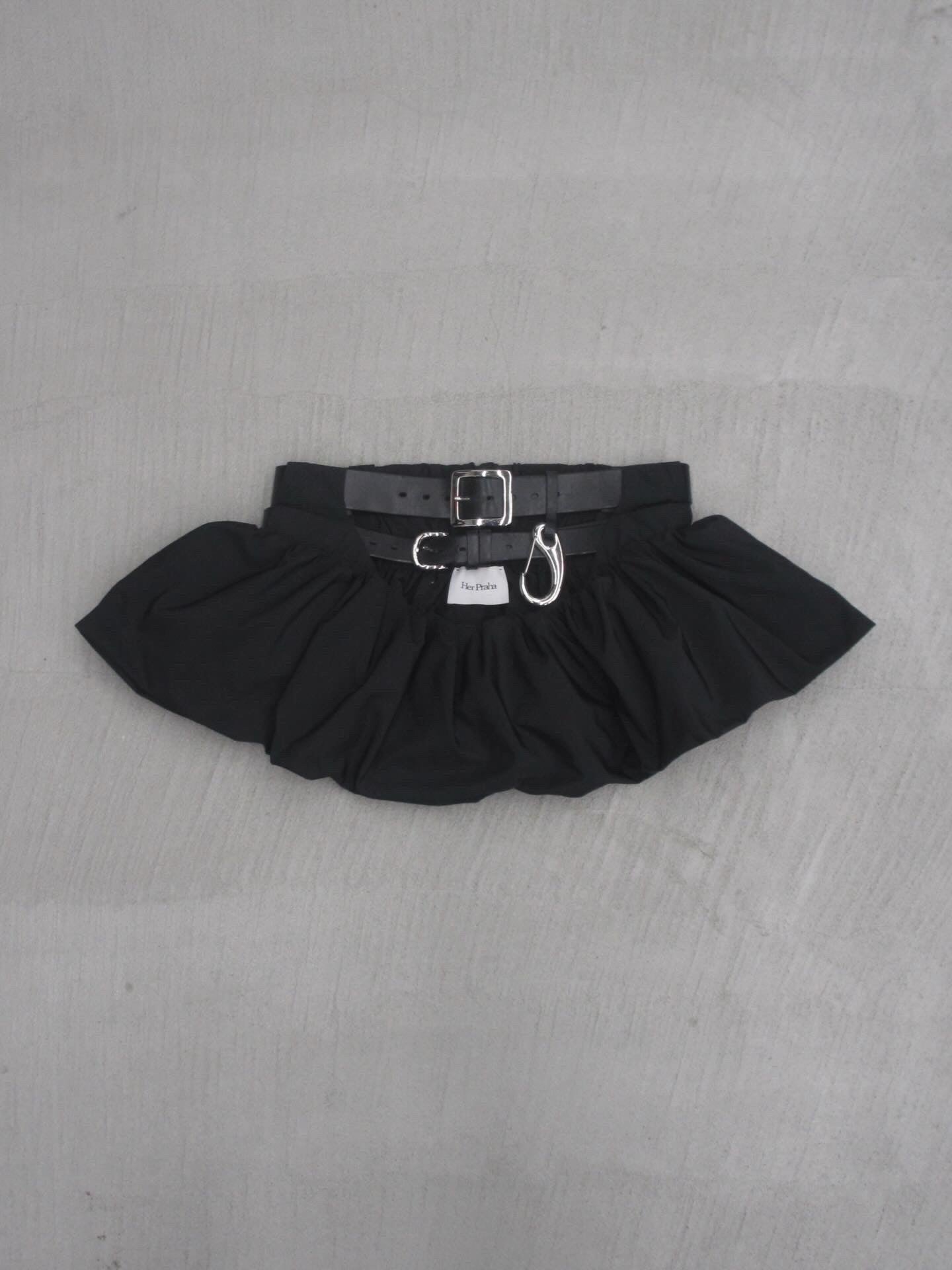 Balloon mini skirt belt
