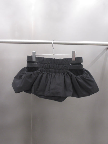 Balloon mini skirt belt