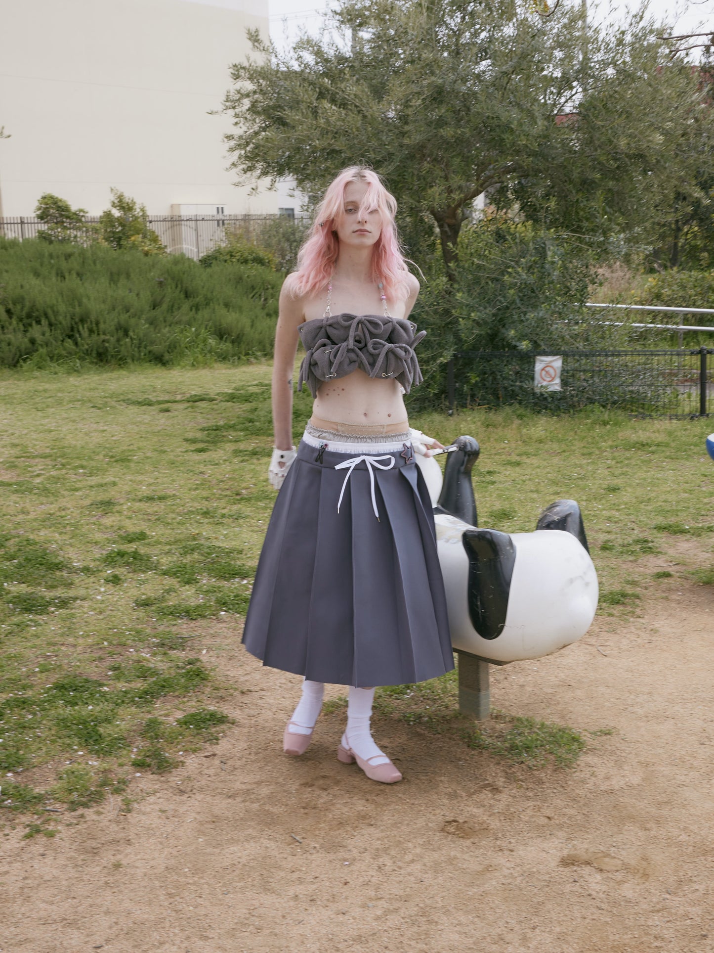 "Cindy" padded knot bustier