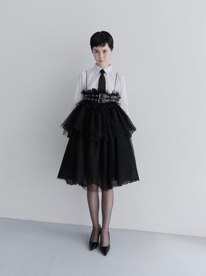 Eyelet couture dress