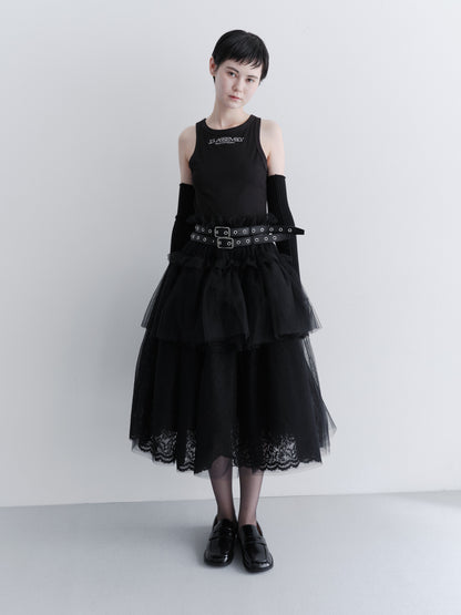 Eyelet couture dress