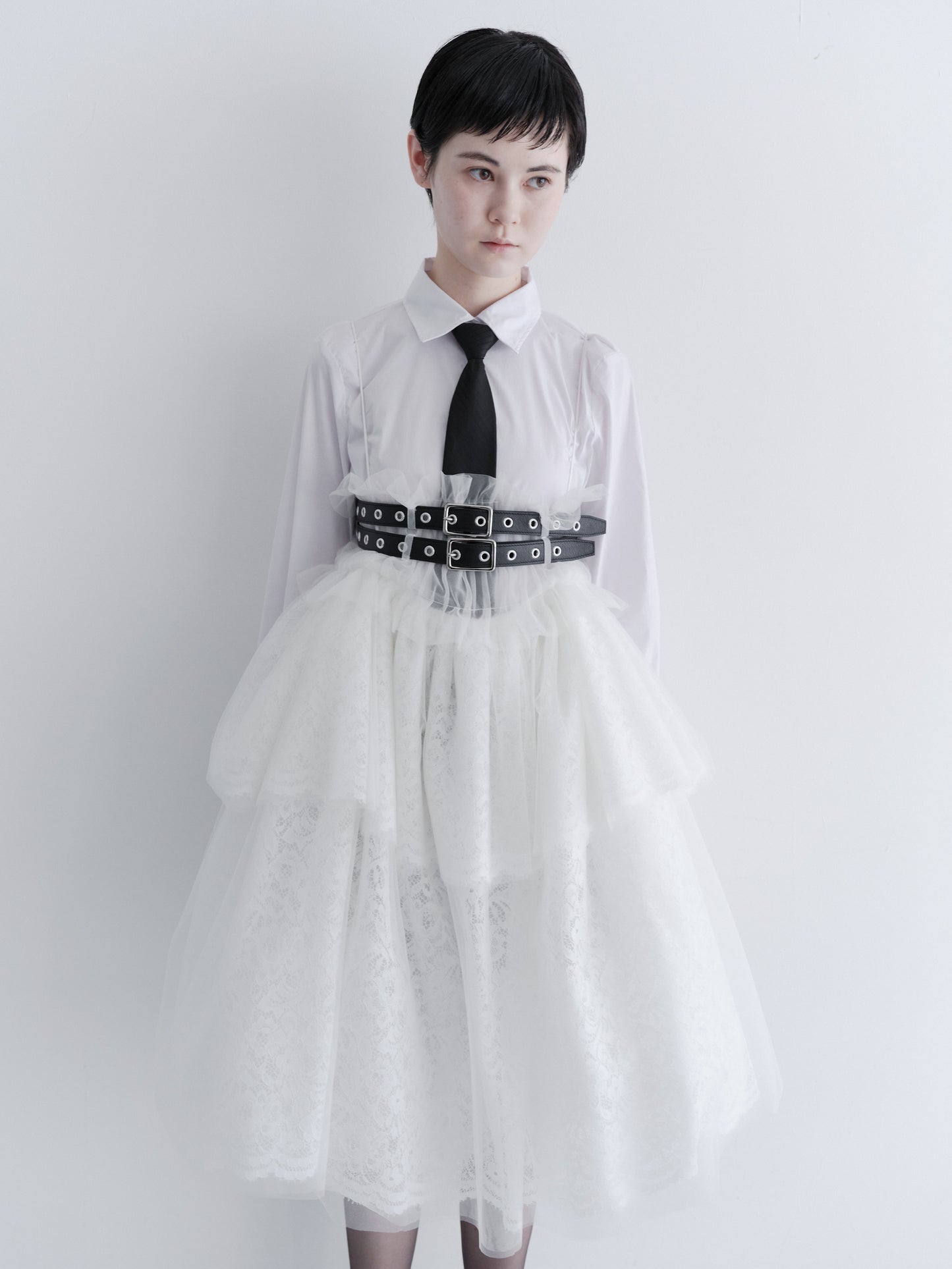 Eyelet couture dress