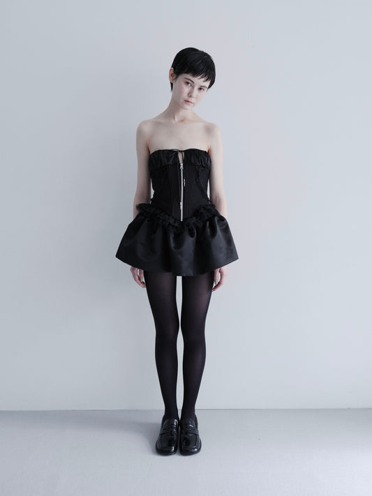 Midnight volume mini skirt